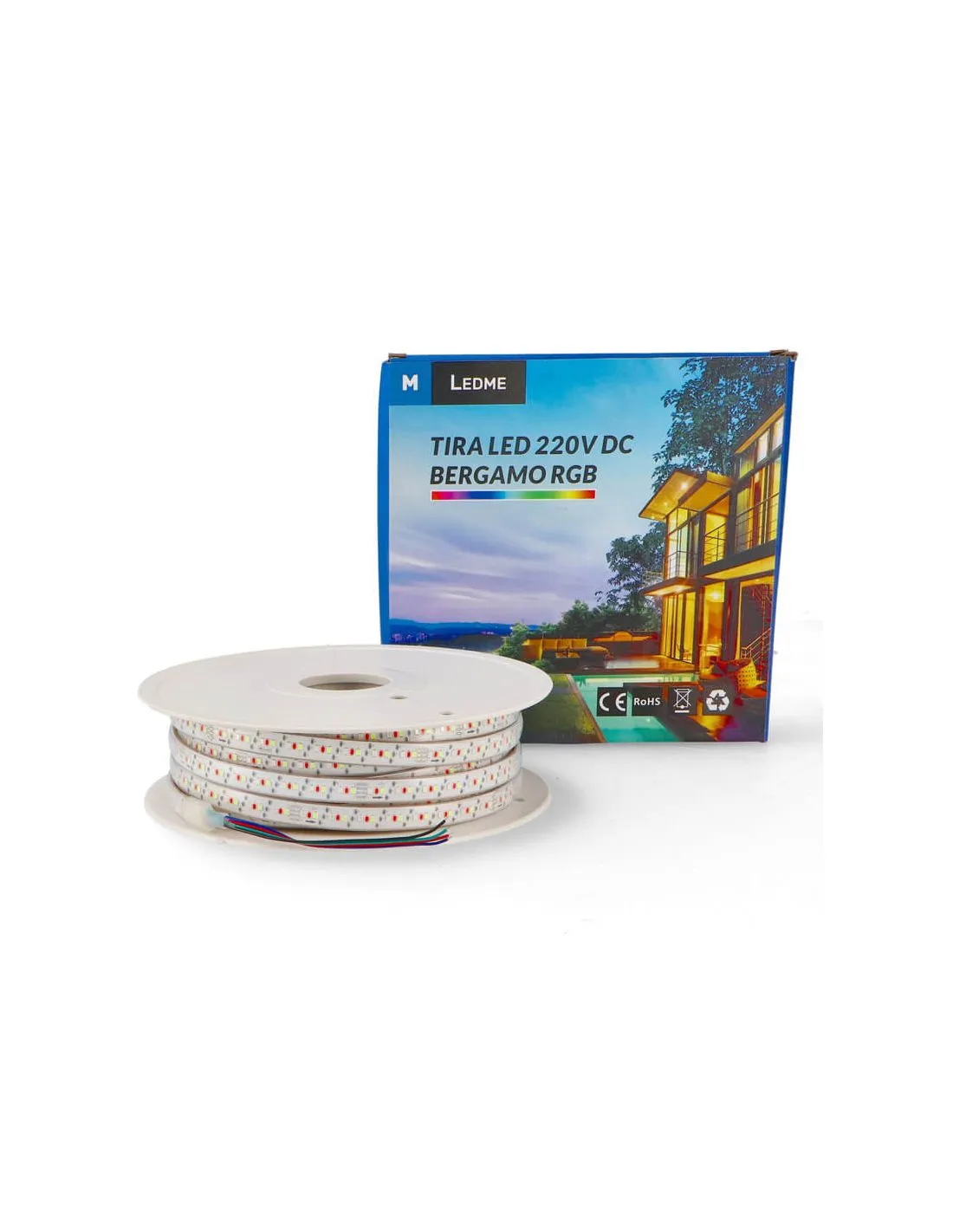 Bande LED 220V RVB 13W/m IP65 - 25m Max. | Liaison et réglage | LeonLeds