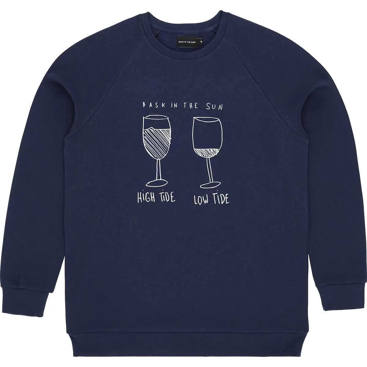 Bask in the sun - Sweat bleu marine Marees