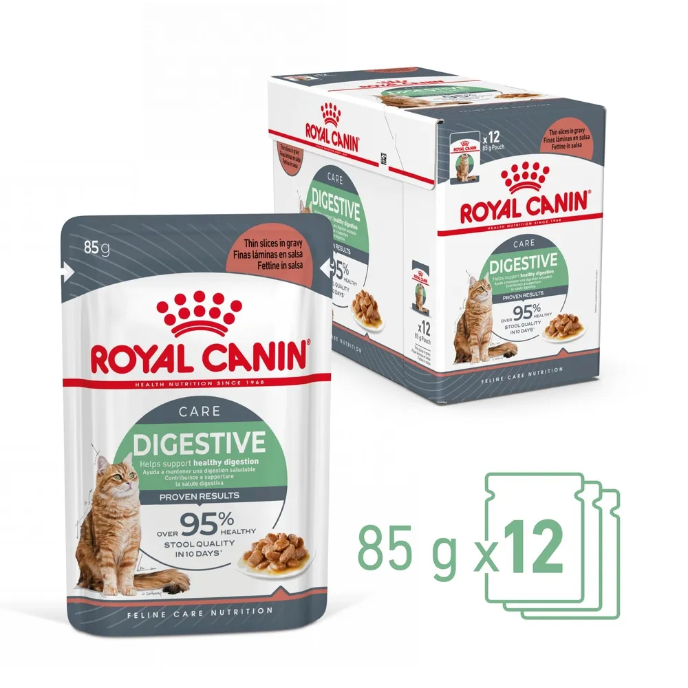 Bouchées en sauce chat Adulte santé Digestive 12x85g