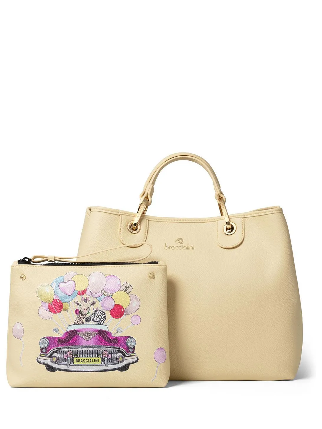 Braccialini Beth Sac À Main Avec Pochette Jaune - Achetez À Prix Outlet!