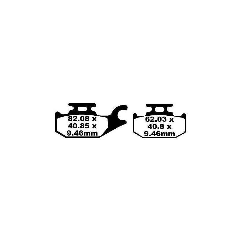 BRAKE PAD FA-TT SERIES CARBON FIBER OFFROAD - piecemotoquad