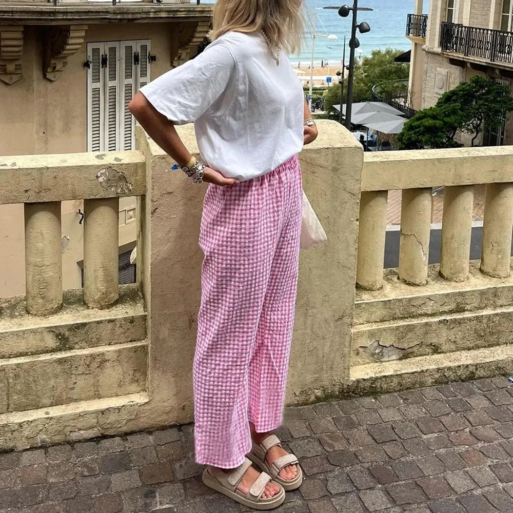 Bresilda - Pantalon à carreaux