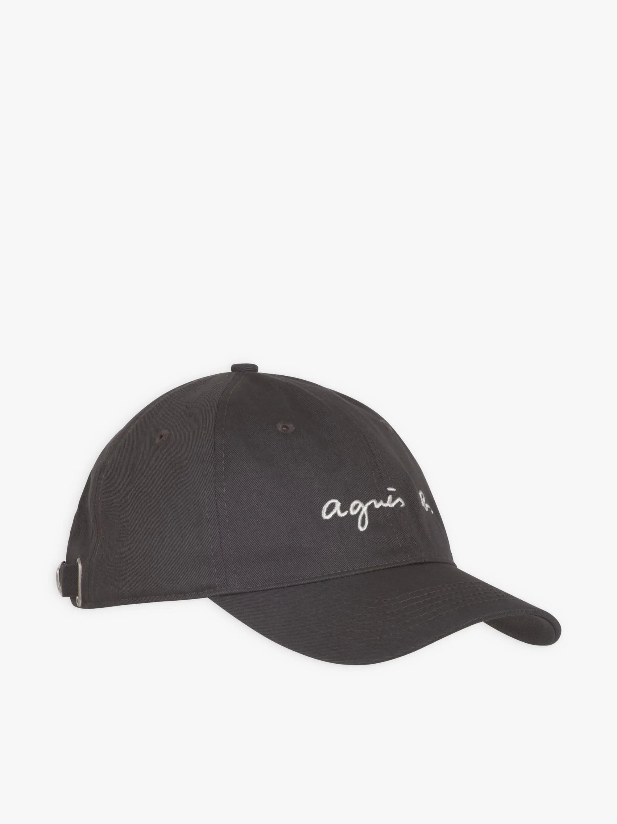casquette brodée "agnès b." grise foncé