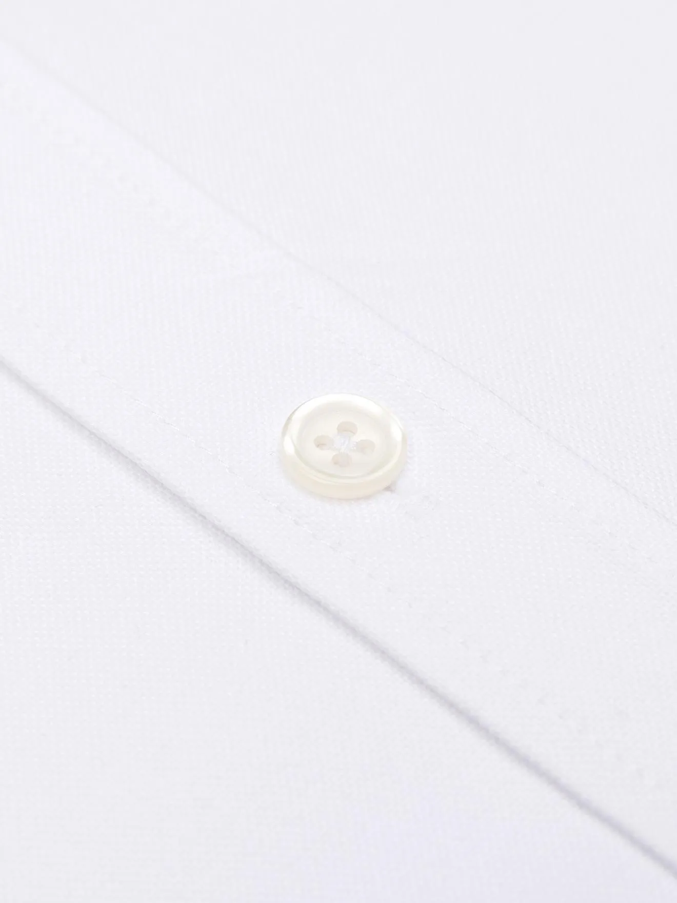 Chemise bio en oxford lavé blanc