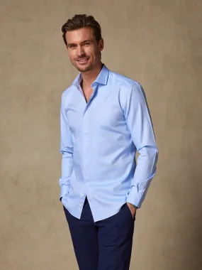 Chemise cintrée en chevron ciel - Gorge Cachée