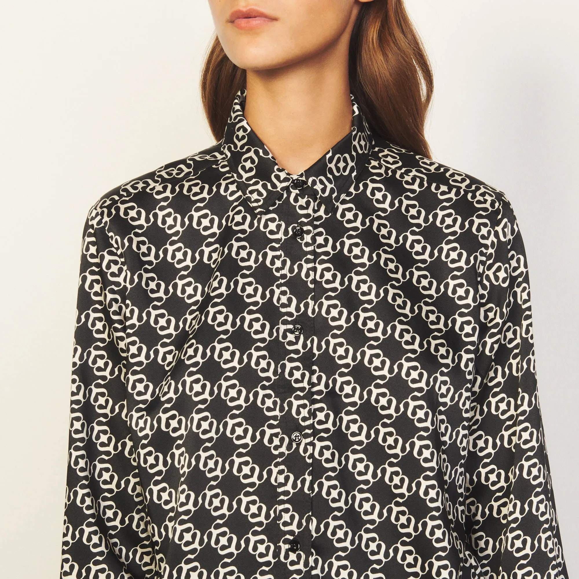 CHEMISE Ecru / Noir