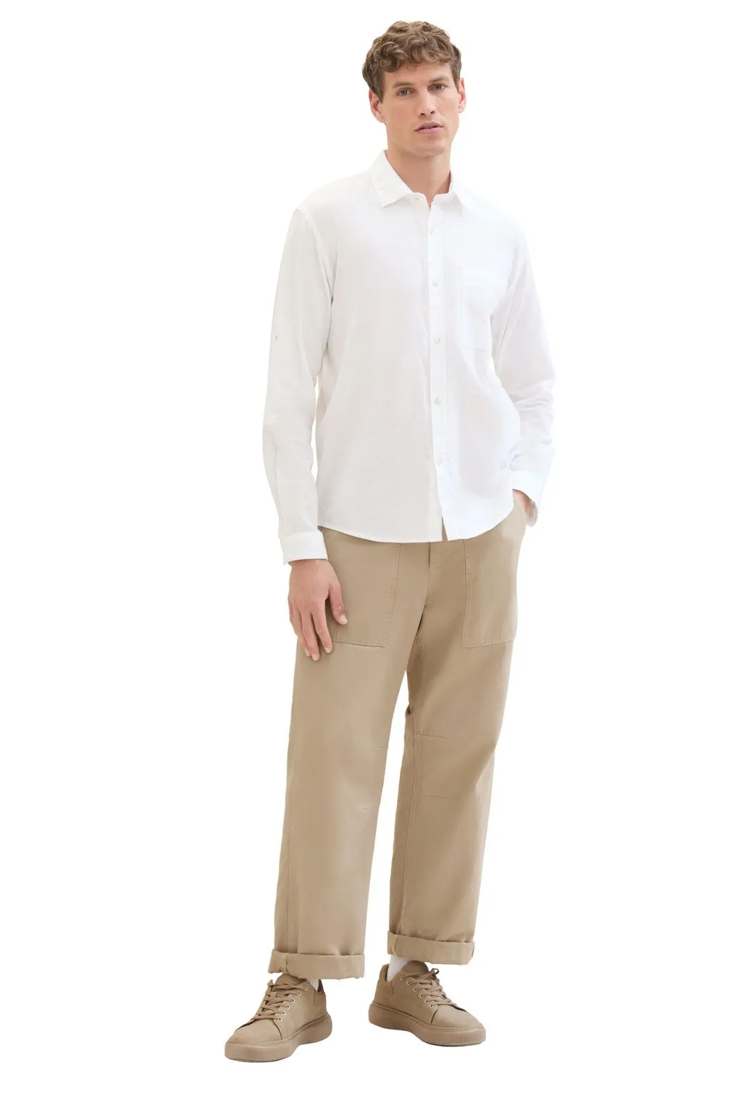 Chemise TOM TAILOR White Linen
