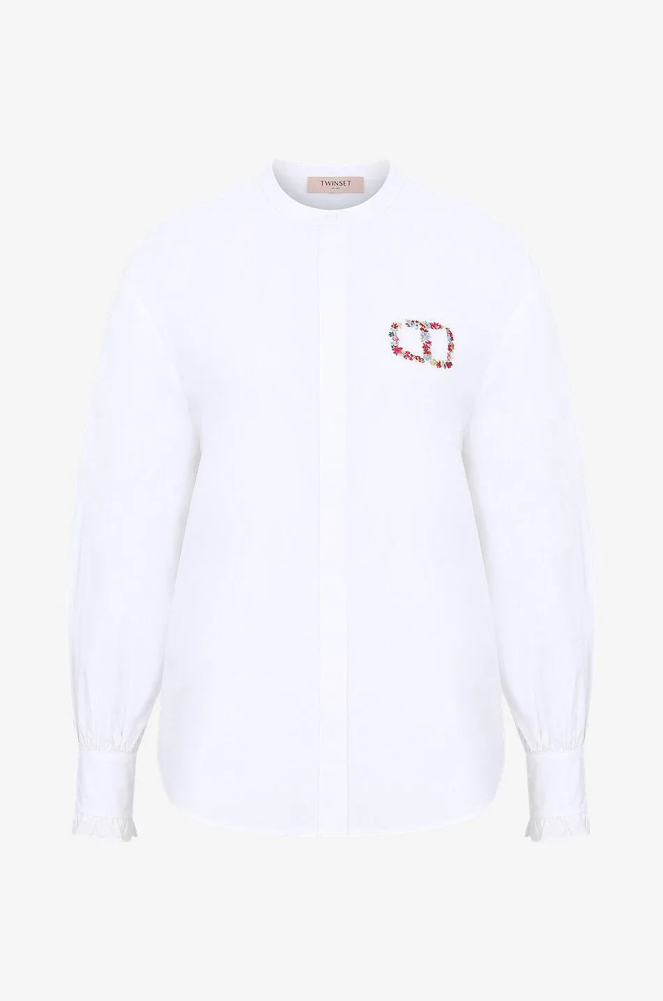 Chemise à manches longues en coton T Florale