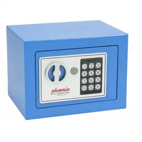 Coffre-fort à serrure électronique - 5 litres - bleu