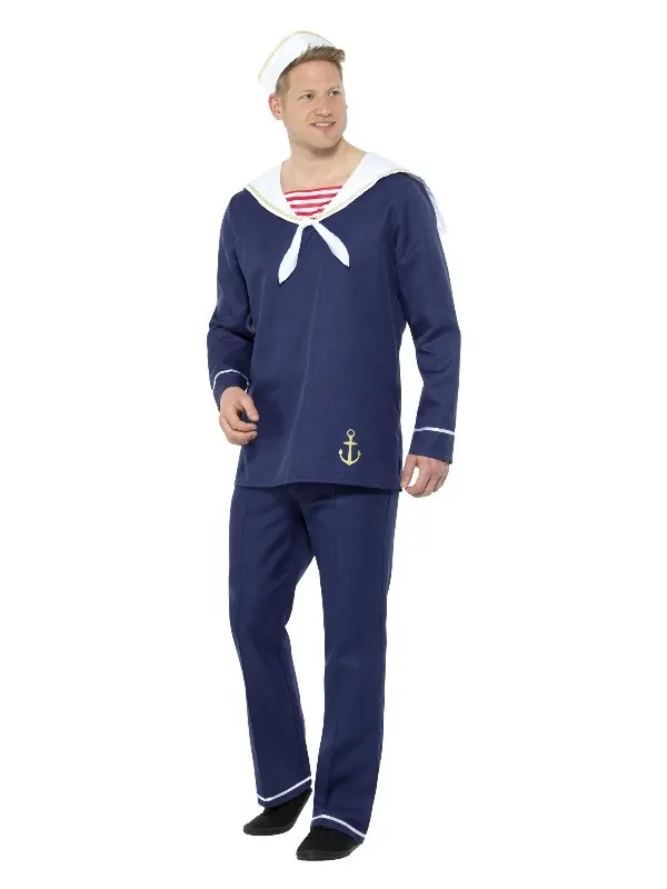 Déguisement de Marin Homme (haut, pantalon et bob)