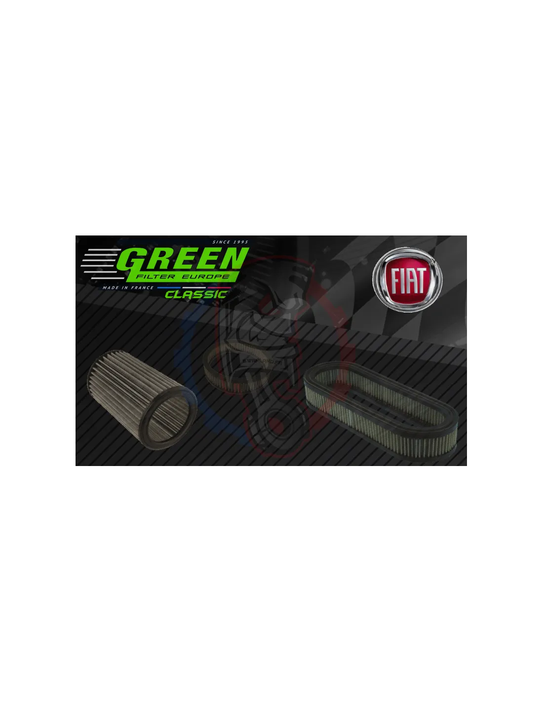Filtre à air Classic Green Fiat – Swapland -
