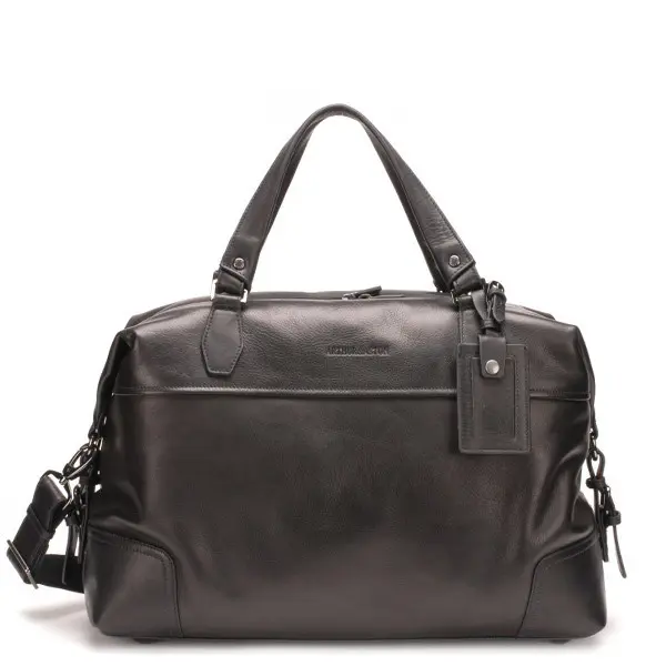 Grand sac de voyage Pablo 1589-20GM Cuir Noir | Arthur & Aston