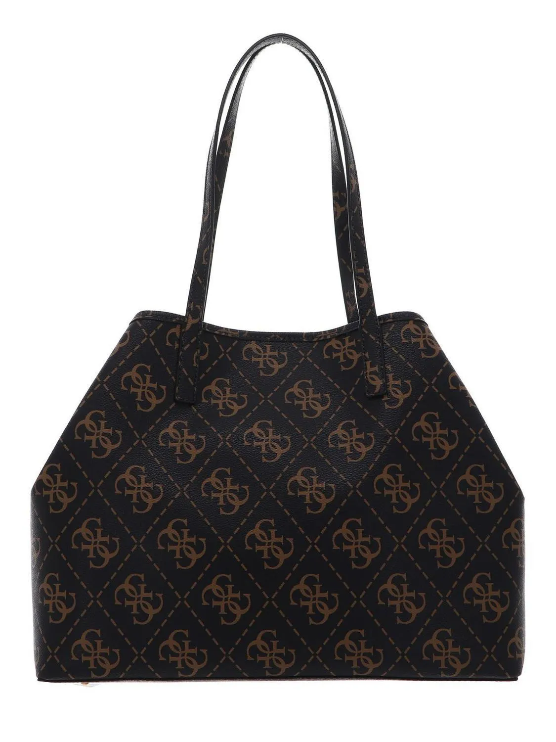 Guess Vikky Logo Large Sac D'épaule Marron - Achetez À Prix Outlet!
