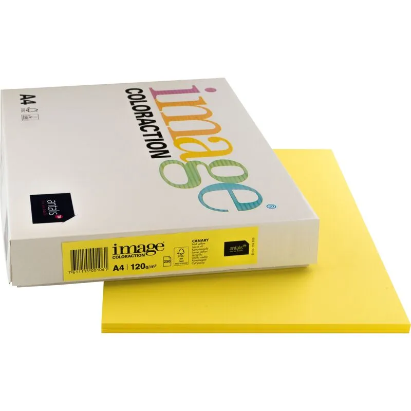 Image Coloraction papier couleur, A4, 120 g/m2, Canary jaune