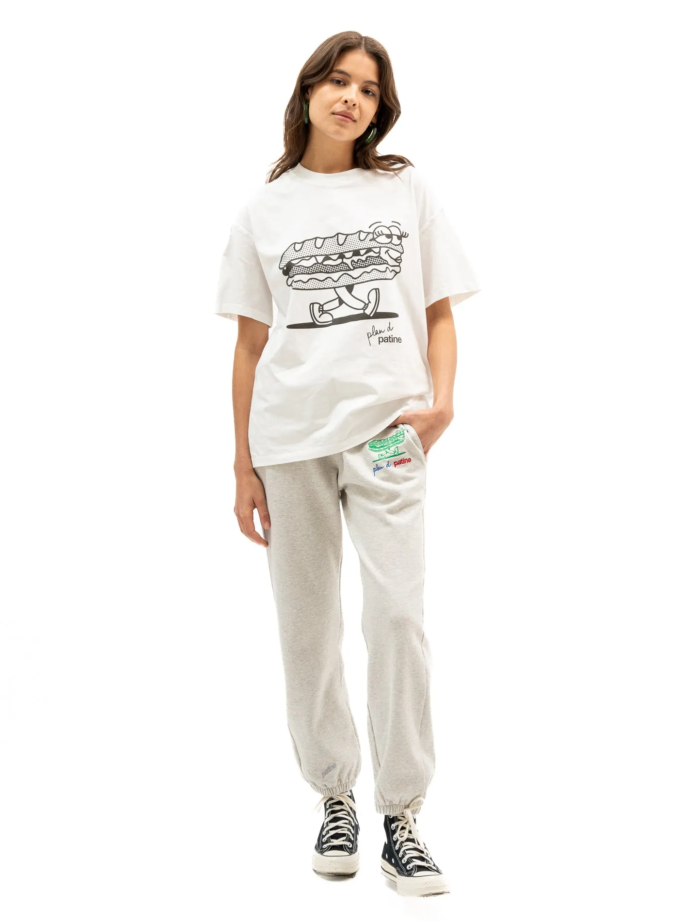 Le jogging pocket Marty molleton bio-recyclé Dwich Gris chiné