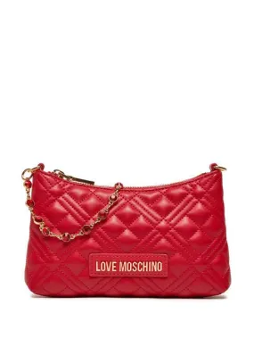 Love Moschino Quilted Sac À Chaîne En Métal Avec Applications Rouge - Achetez À Prix Outlet!