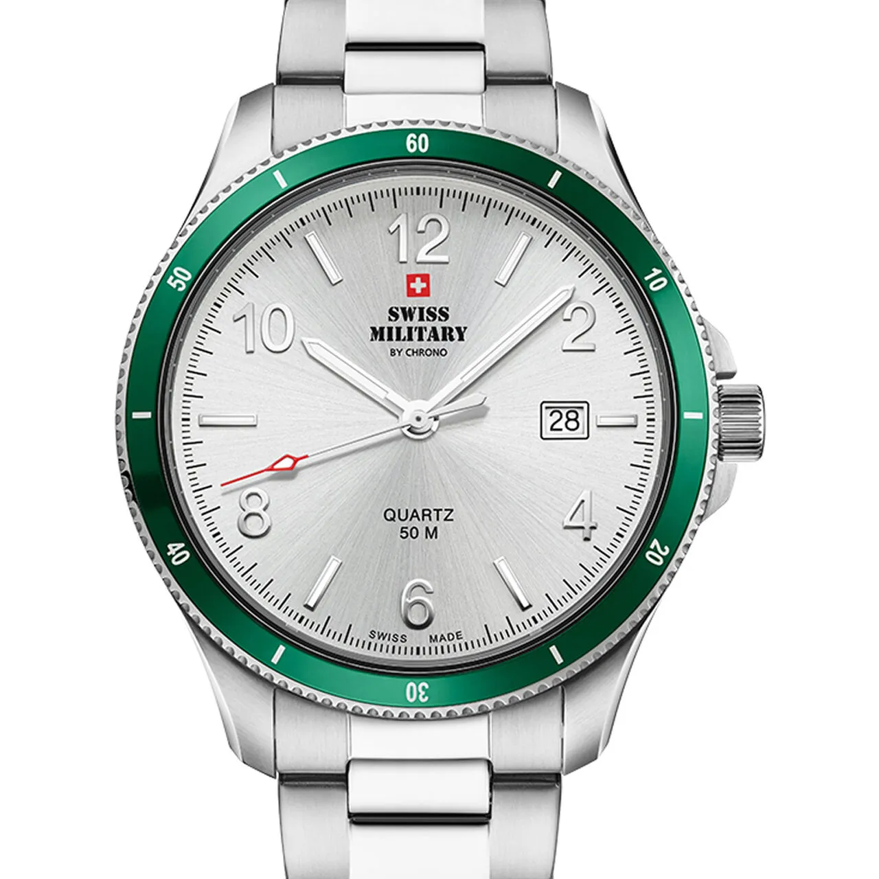 Montre homme Swiss Military SM34096.04, Quartz, 42mm, 5ATM