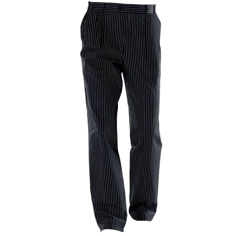 Pantalon de Cuisine GIROFLE LAFONT - Pantalon de Cuisine Rayé Noir et Blanc
