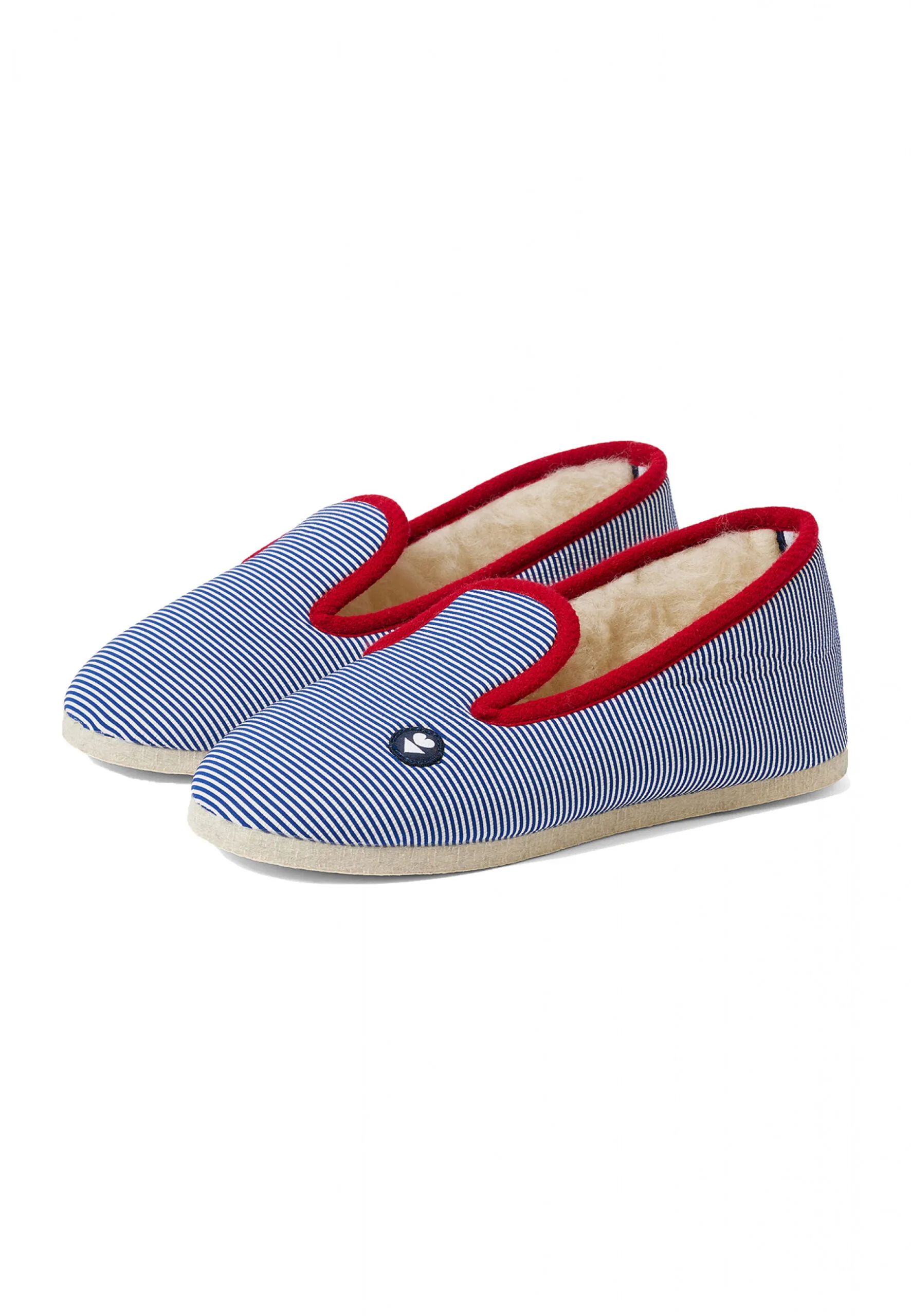 Pantoufles Rayure Marine bleu - Le Slip Français - Marques de France