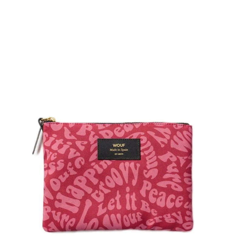 Pochette Large 21 cm Groovy - Rose