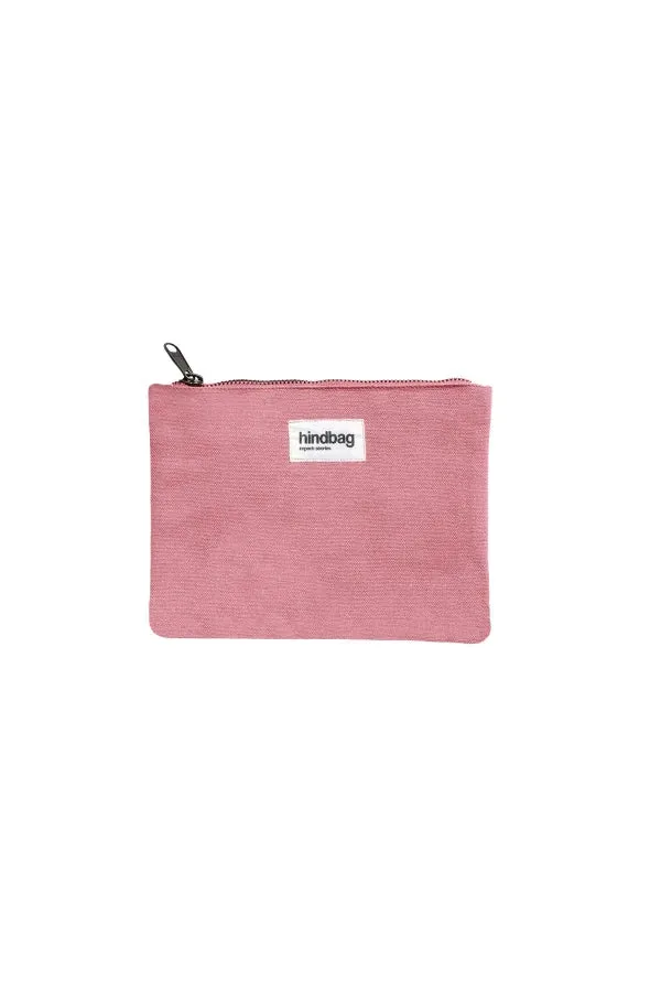 Pochette Rose blush en coton bio - Lou