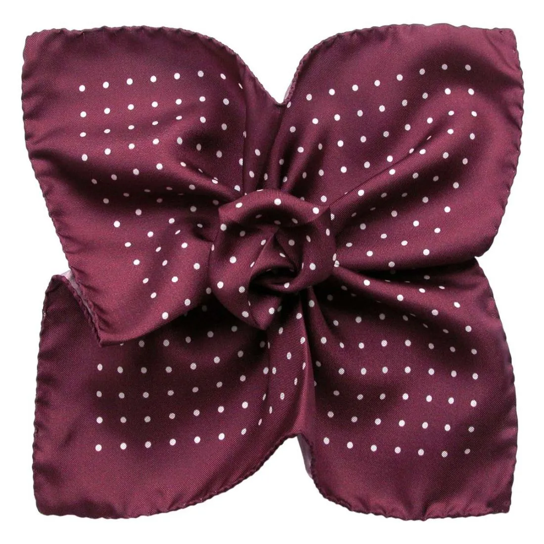 Pochette soie, Milano Bourgogne