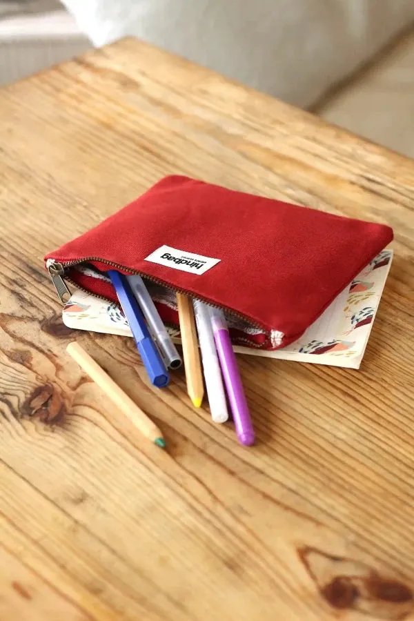 Pochette Terracotta en coton bio - Lou