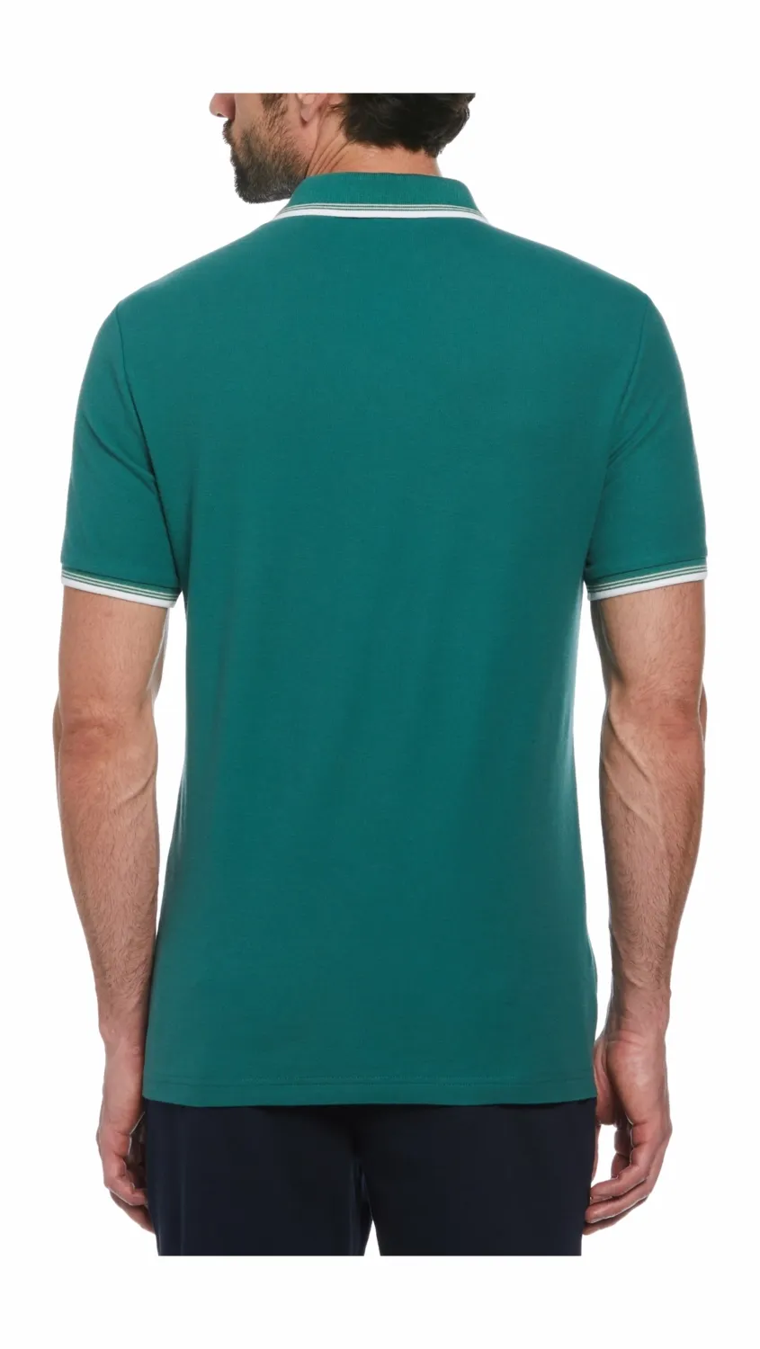 Polo Original Penguin Homme Tipped Sticker Pete Antique Green