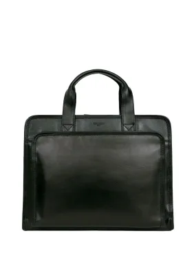 Porte-documents Hexagona en cuir Ref 54280 Noir 36*29*15