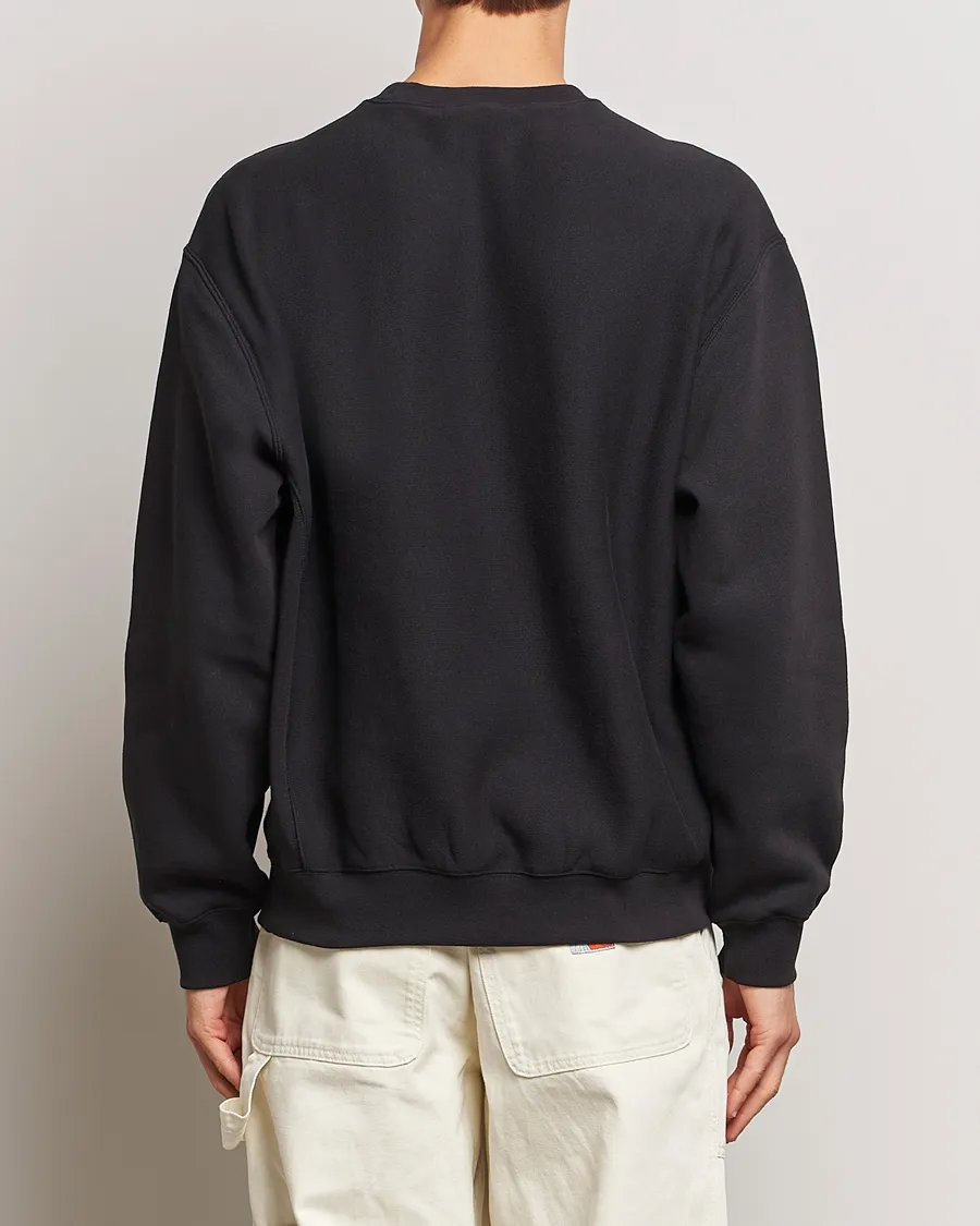 Reverse Weave Soft Fleece Sweatshirt Black Beauty