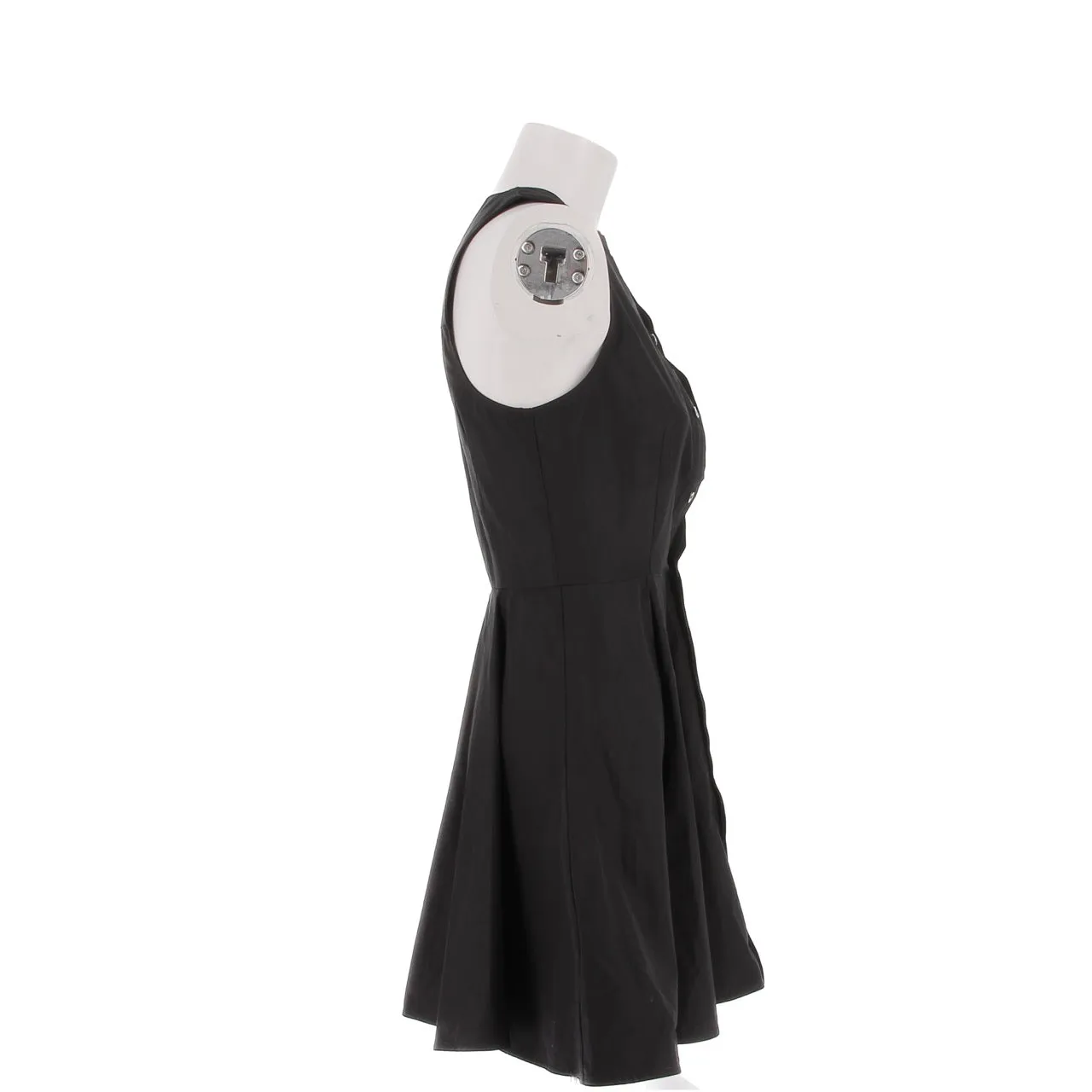 Robe chemise Godet noire
