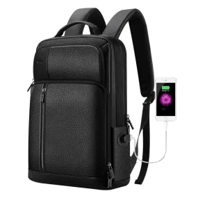 Sac À Dos Ordinateur Cuir Grande Capacité Antivol Léger
