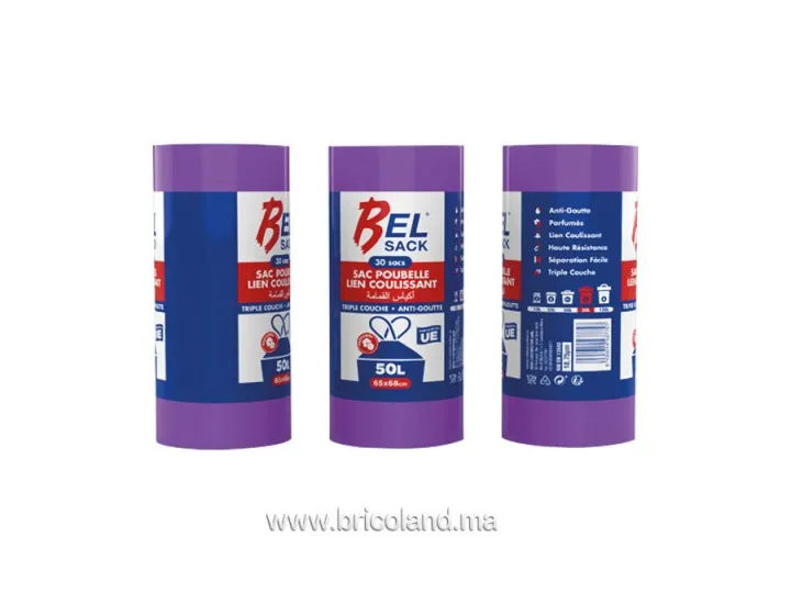 Sac poubelle 50 litres 30 bags - Belsack