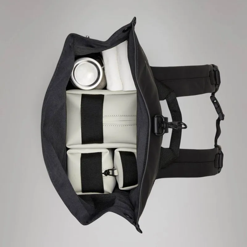 Sac à dos imperméable Rains Rolltop Rucksack 48 cm Night - Noir