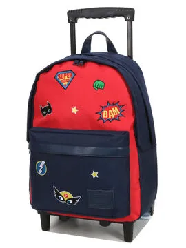 Sac à dos à roulettes Tann's Tristan L Rouge/Bleu  73328  73328