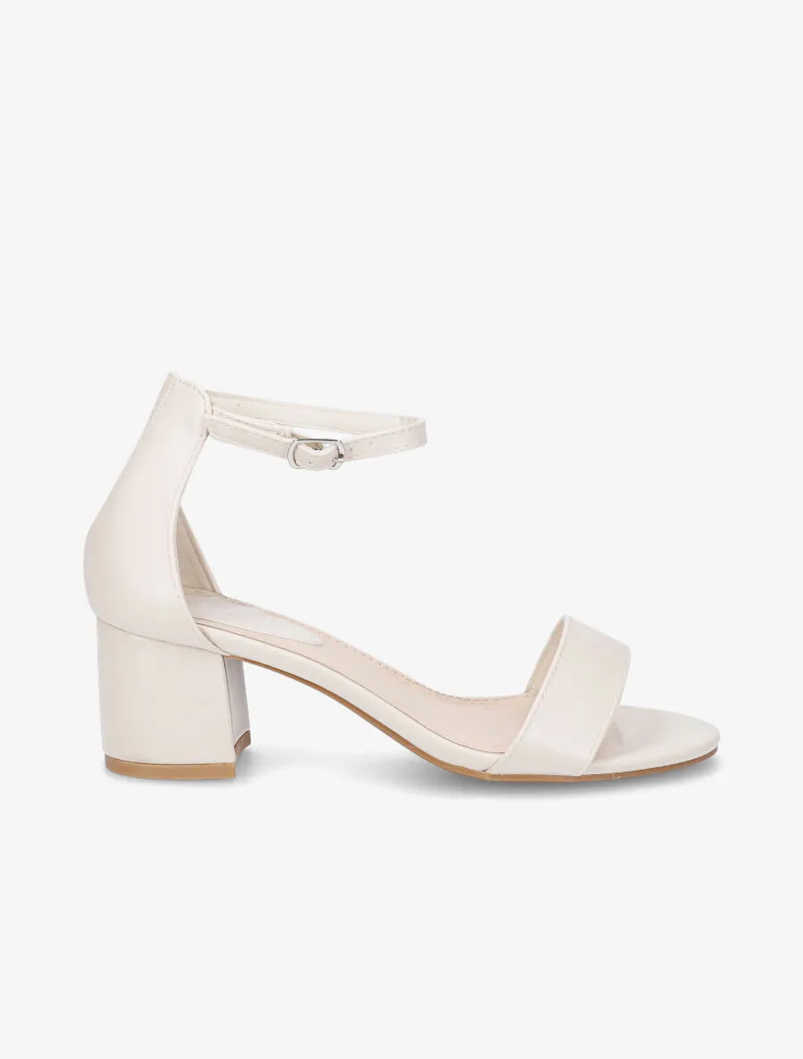 Sandales classiques en simili - Beige