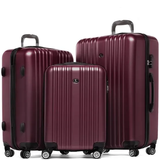 Set de 3 valise rigide TOULOUSE ensemble de bagage à 4 roulettes