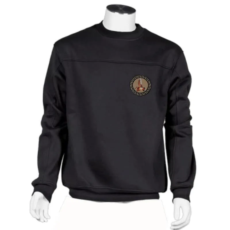 SWEAT HOMME BARTAVEL NATURE BÉCASSE COL ROND - NOIR