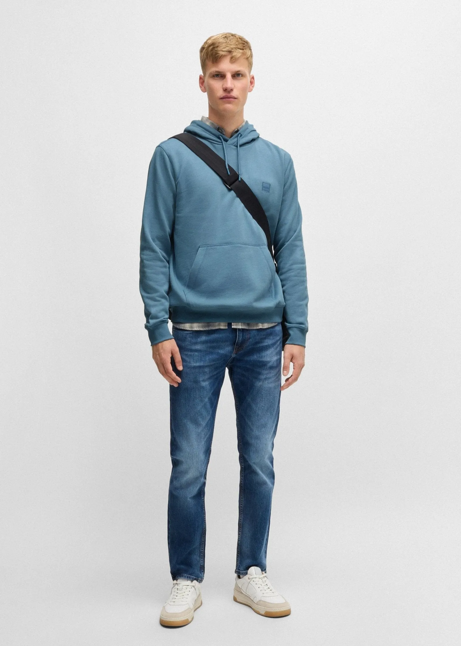 Sweat à capuche BOSS bleu