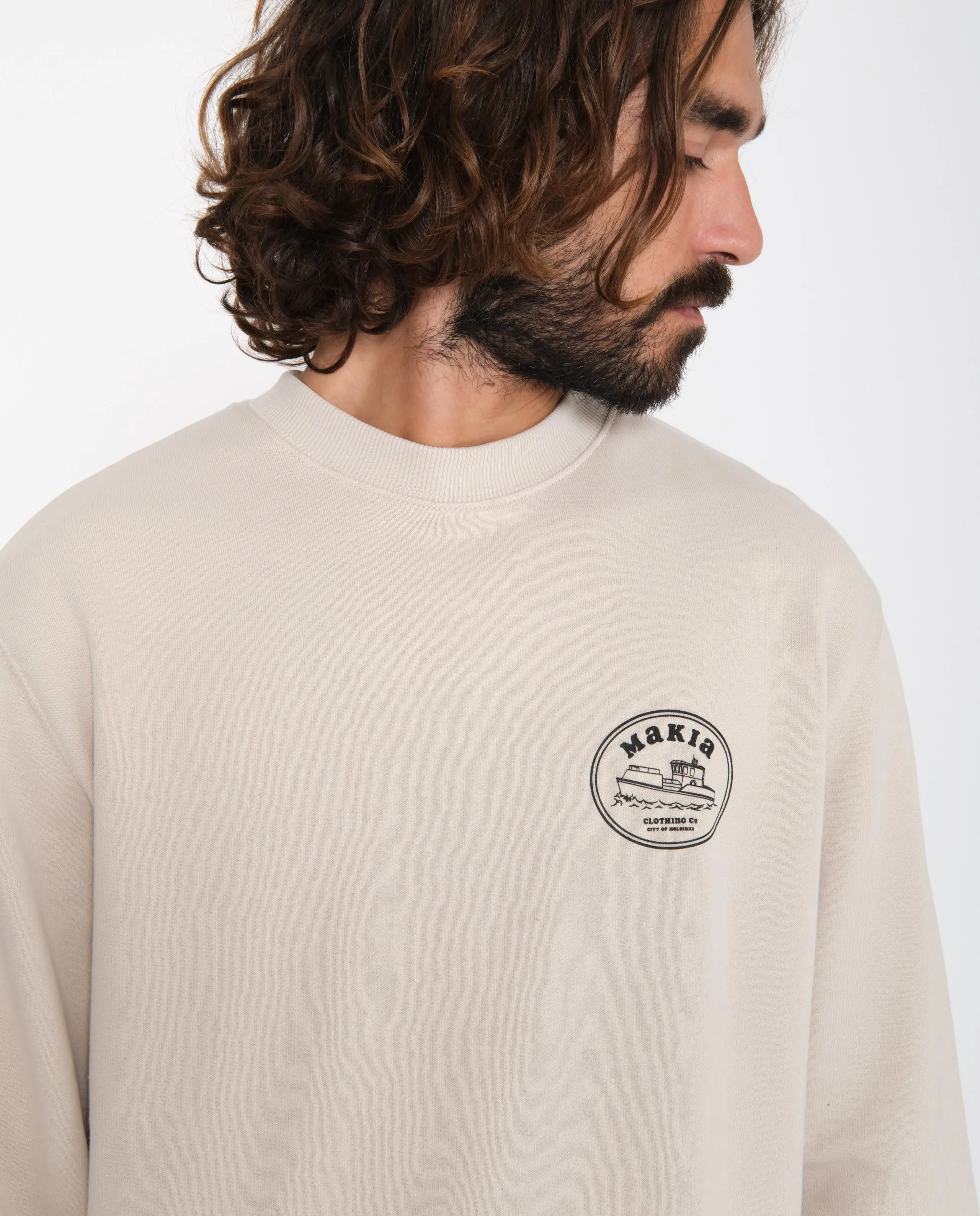 Sweatshirt imprimé en coton bio