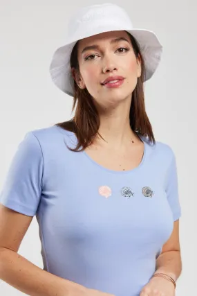 T-shirt "coquillages" - coton léger