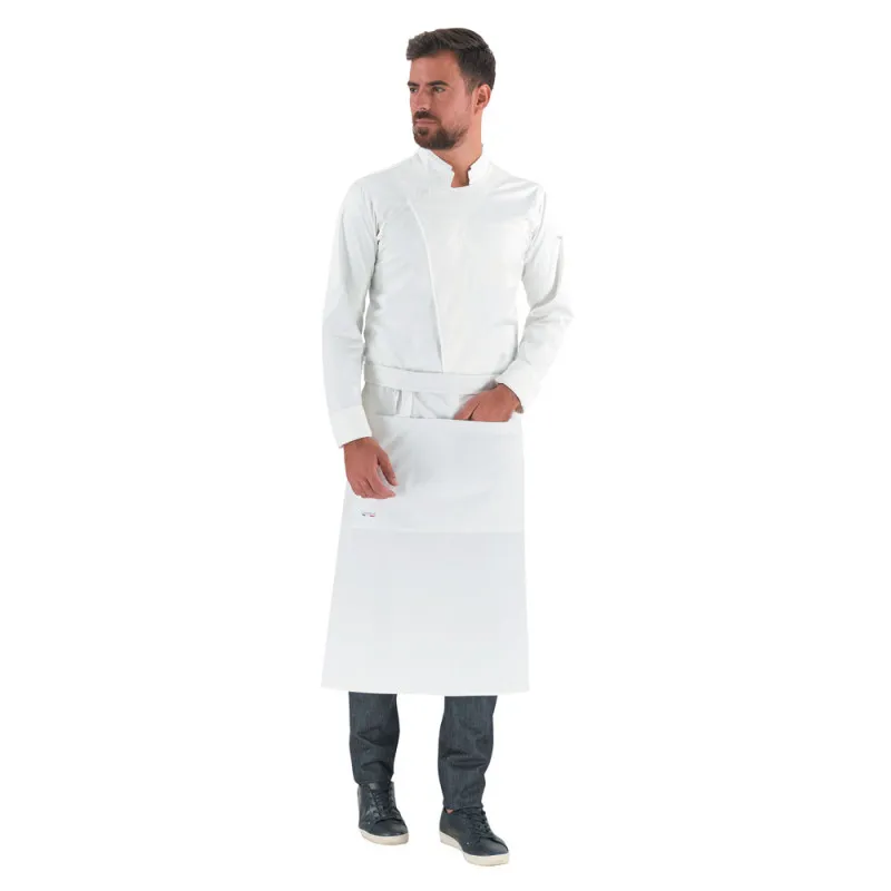 Tablier de cuisine blanc court - LAFONT PAPRIKA