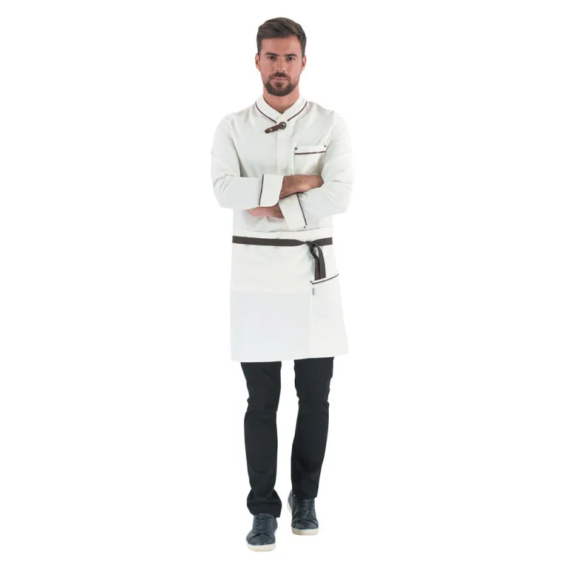 Tablier de Cuisine court écru - LINNE LAFONT