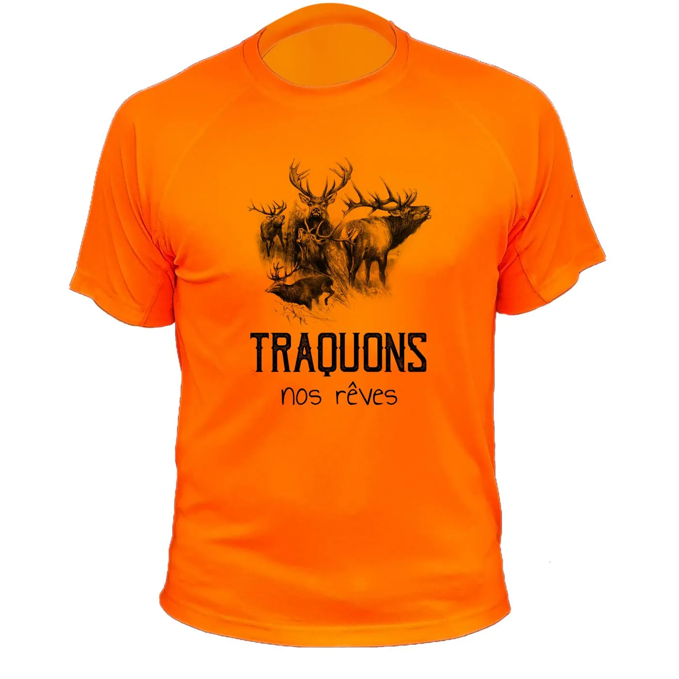 Tee shirt de chasse – Traquons nos rêves Cerf