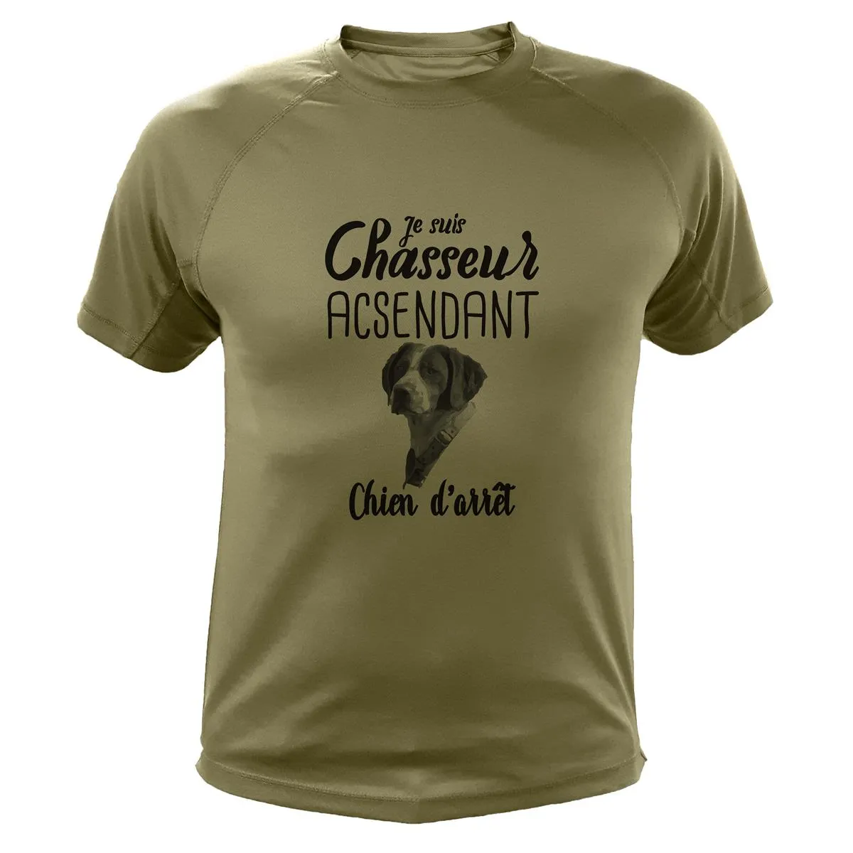 Tee shirt de chasse Chien – Je suis chasseur ascendant chien d’arrêt