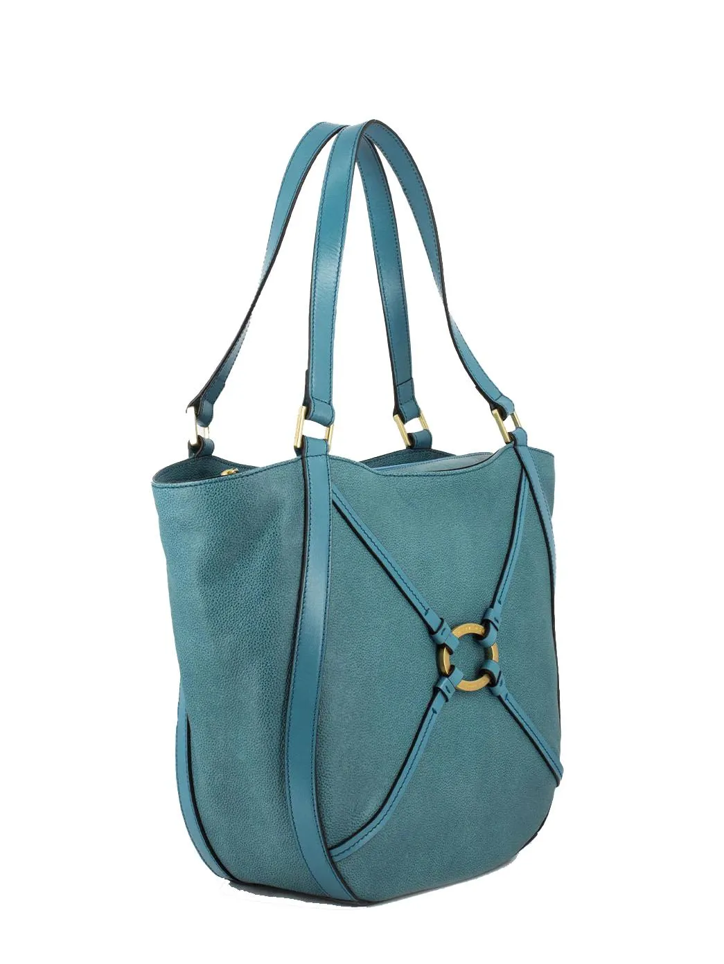 The Bridge Amelia Sac À Bandoulière, En Cuir Bleu Océan Ykk 370 - Achetez À Prix Outlet!