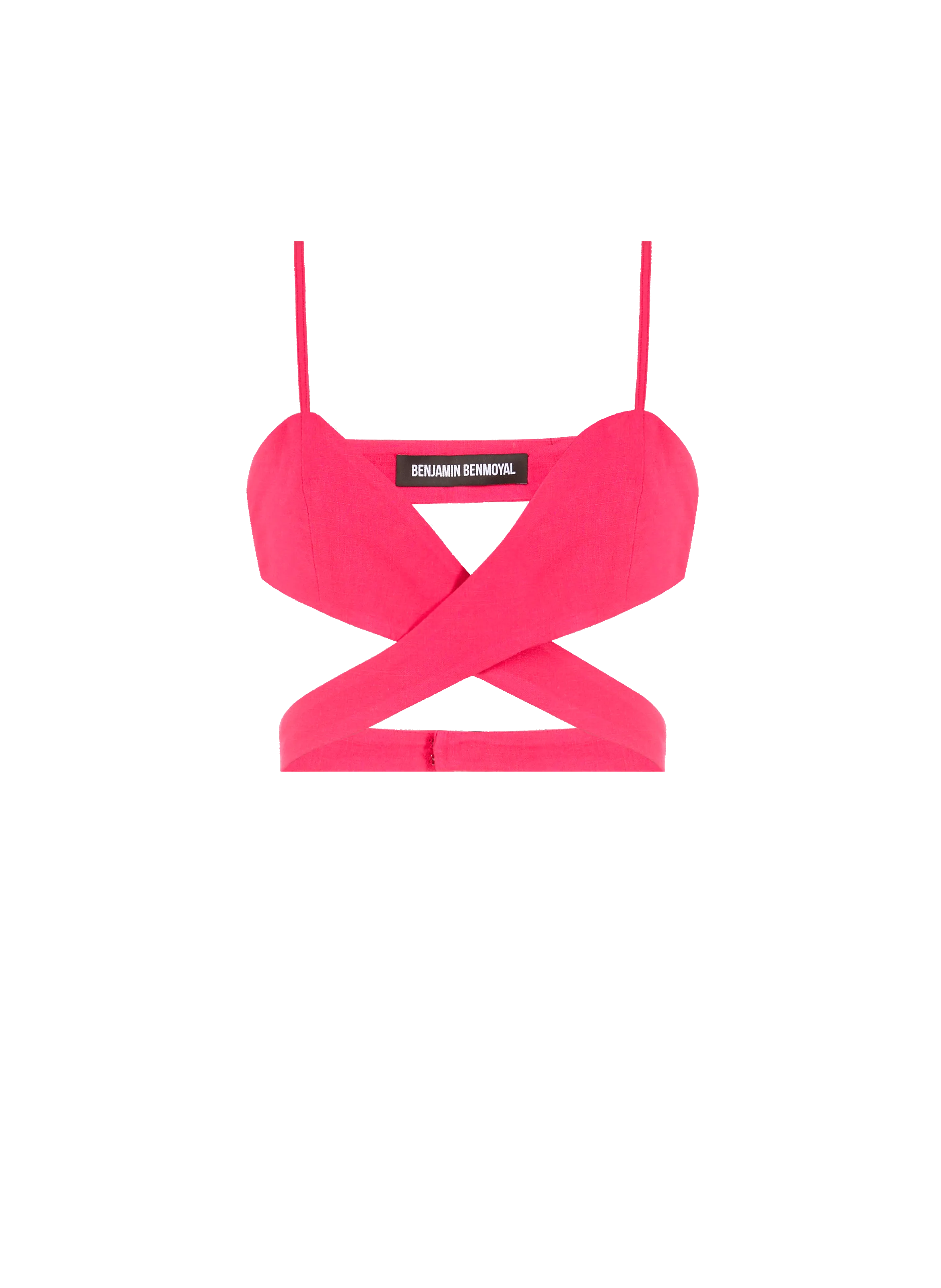 TOP CROISé EN LIN - BENJAMIN BENMOYAL pour FEMME | Printemps