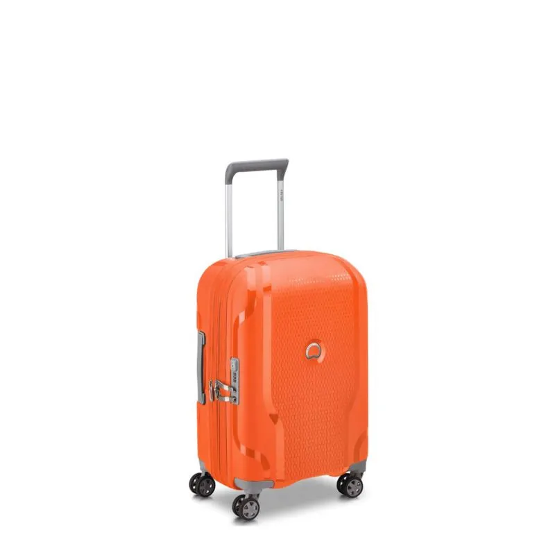 Valise cabine rigide extensible Delsey Paris Clavel 55 cm Orange Tangerine